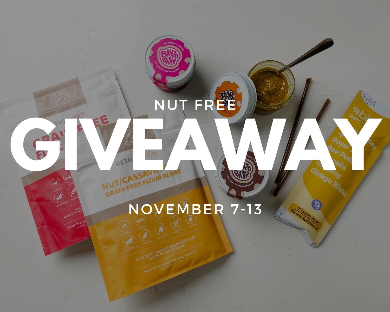 Nut Free Instagram Giveaway!