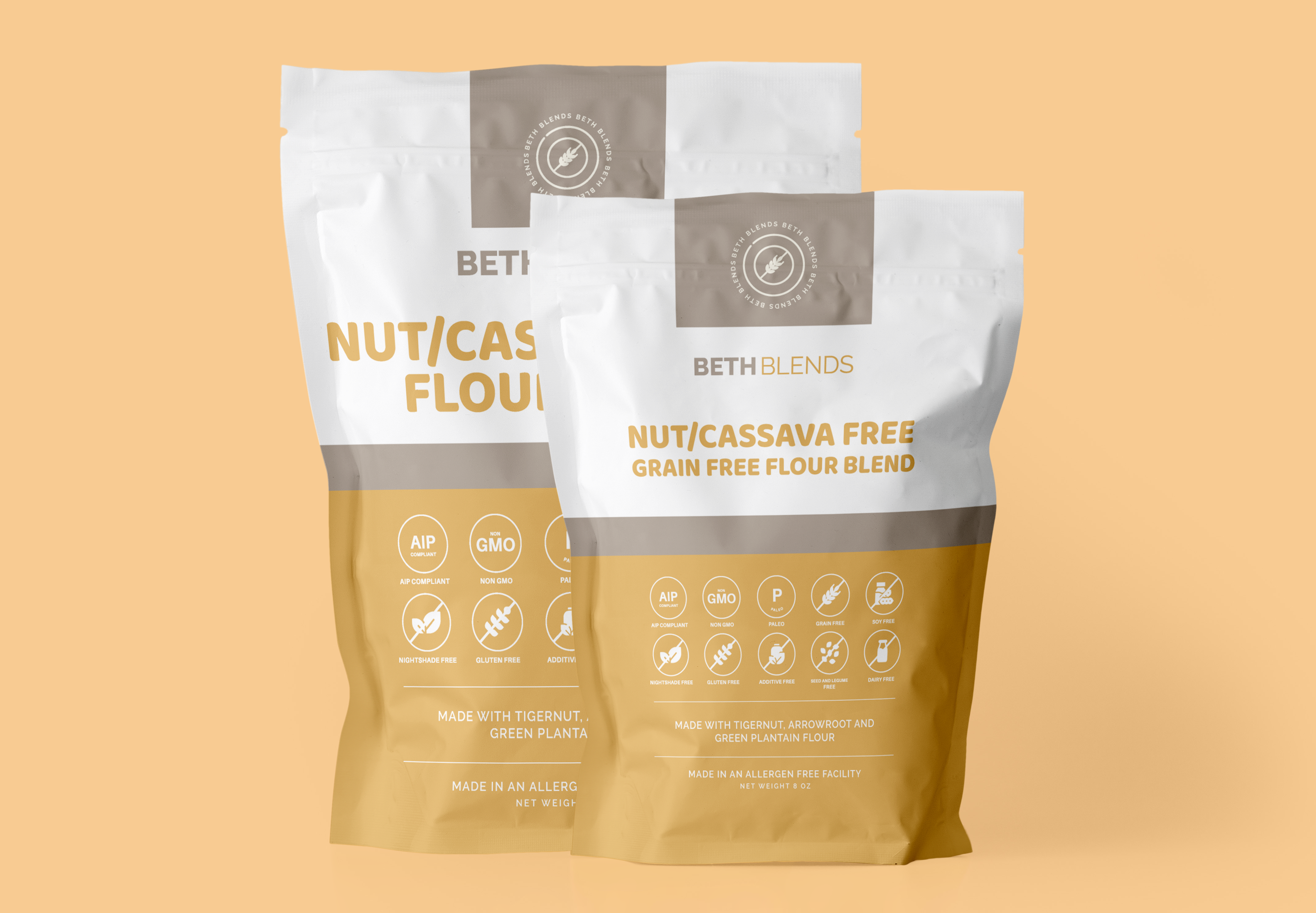 Nut/Cassava Free Grain Free Flour Blend 8 oz Bag